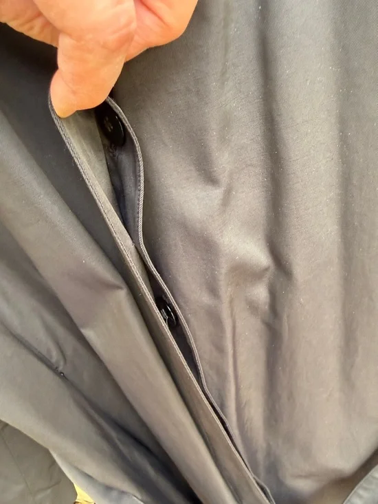 Anne Klein 2 Black Trench Coat cotton blend belted collar pockets academia 14 - Picture 7 of 11